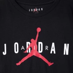 Jordan Junior Boys' High Brand Read T-shirt / Black -Sports Fashion Clothing Store 955175023 brand tee 5 3