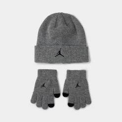 Nike Jordan Kids' Essential Beanie Set / Grey