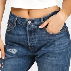 Levis Levi's Women's 501® '90s Jeans / Fever Pitch -Sports Fashion Clothing Store A19590010 Z3269 levis womens 501 90s light indigo F