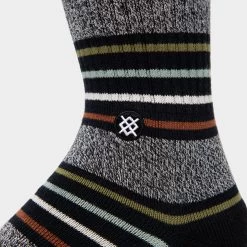 Stance Mid Cushion Butter Blend Crew Socks / Black -Sports Fashion Clothing Store A556C21BLE.BLK stance life blend crew black 4