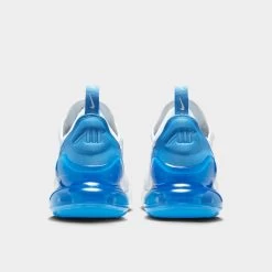 Nike Women's Air Max 270 White / University Blue - Black -Sports Fashion Clothing Store AH6789 118 nike women s air max 270 white university blue black 1
