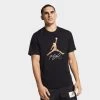 Jordan Jumpman Flight T-shirt Black / Metallic Gold