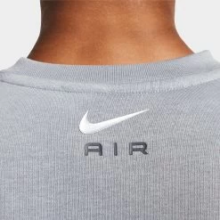 Nike Sportswear Air Fleece Crewneck / Cool Grey -Sports Fashion Clothing Store AURORA FN7692 065 PHSYM002 31442