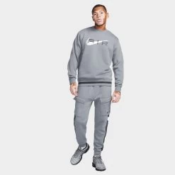 Nike Sportswear Air Fleece Crewneck / Cool Grey -Sports Fashion Clothing Store AURORA FN7692 065 PHSYM004 3144