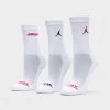 Jordan Juniors' Legend Crew Socks Box Set (6 Pack) / White -Sports Fashion Clothing Store BJ0343001 nike junior legend 6pk crew socks white 1