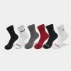 Jordan Juniors' Legend Crew Socks Box Set (6 Pack) / Multi -Sports Fashion Clothing Store BJ0343G RK2 P1