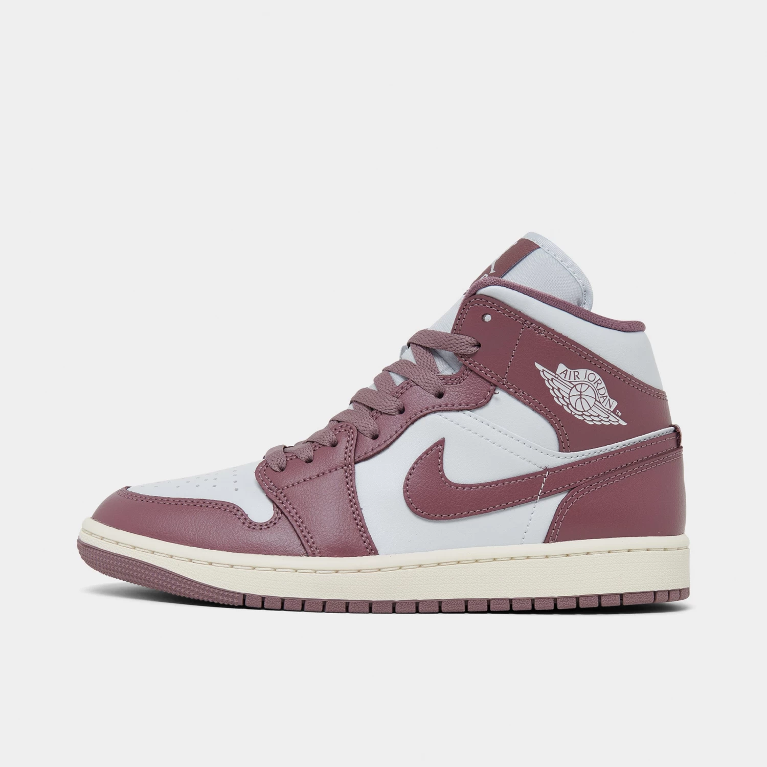 Jordan Women's 1 Mid Pure Platinum / Sky J Mauve - Sail