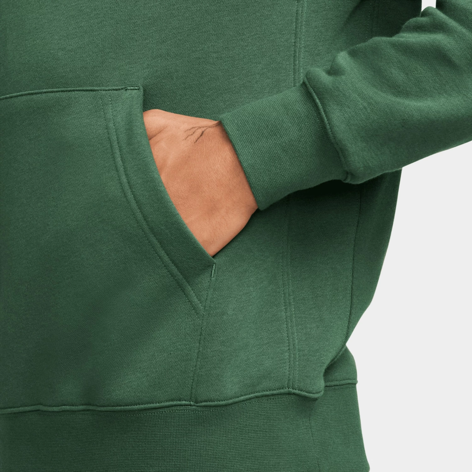 Nike Sportswear Club Fleece Graphic Pullover Hoodie Fir / White - White - Image 4