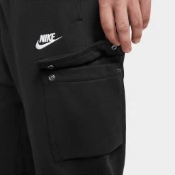 Nike Sportswear Club Utility Joggers / Black -Sports Fashion Clothing Store CD3129 010 nike sportswear club cargo pants black D