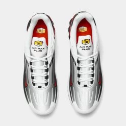 Nike Air Max Plus 3 White / Team Orange - Black -Sports Fashion Clothing Store CK6715 101 P5copy