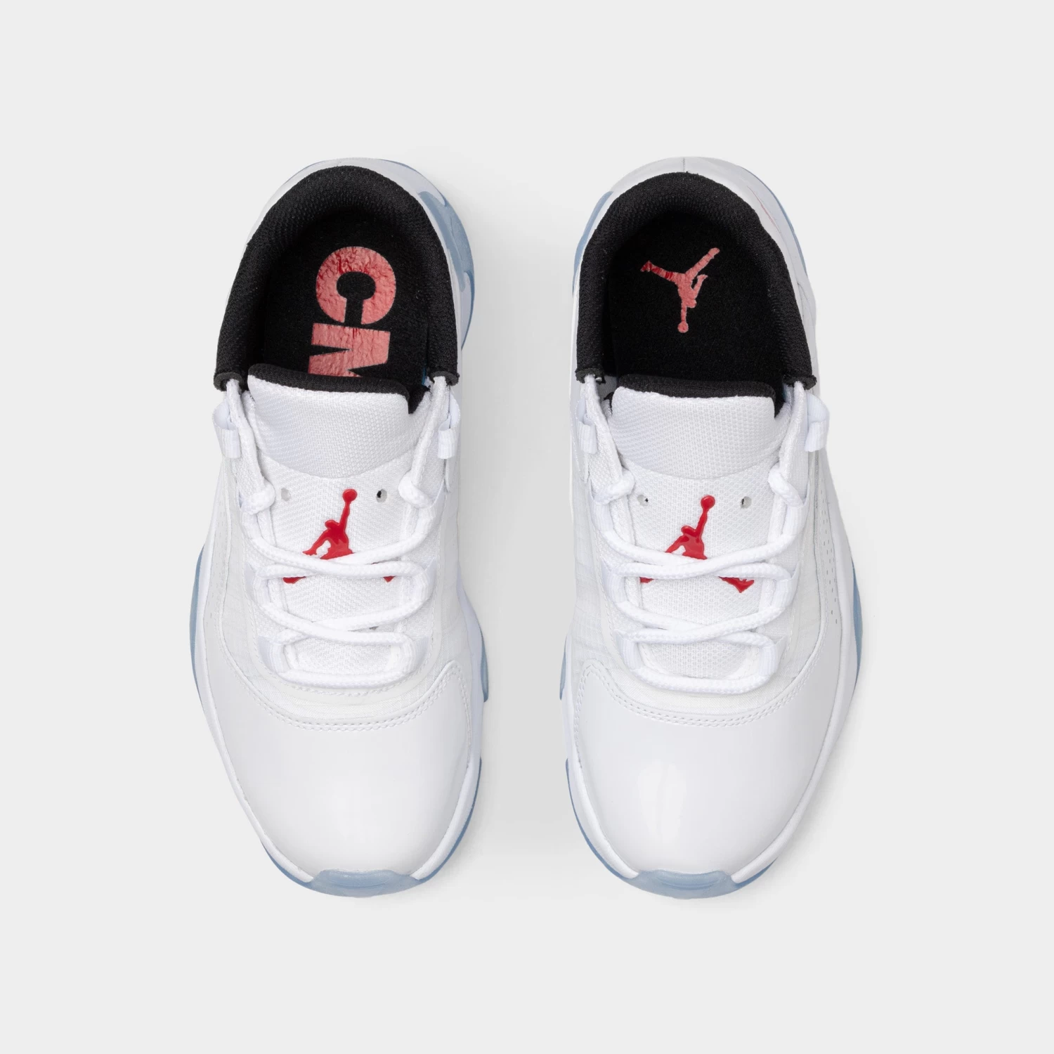Jordan 11 CMFT Low GS White / Varsity Red - Black - Image 5