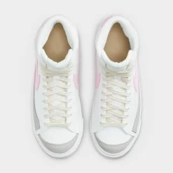Nike Blazer Mid '77 GS White / Pink -Sports Fashion Clothing Store DA4086 106 nike blazer mid 77 gs white pink 3