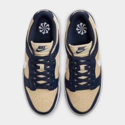 Nike Women's Dunk Low Next Nature Midnight Navy / White - Team Gold -Sports Fashion Clothing Store DD1873 401 nike women dunk low nn midnight navy white team gold 3