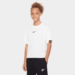 Nike Junior GIrls' Essential Boxy T-shirt / White