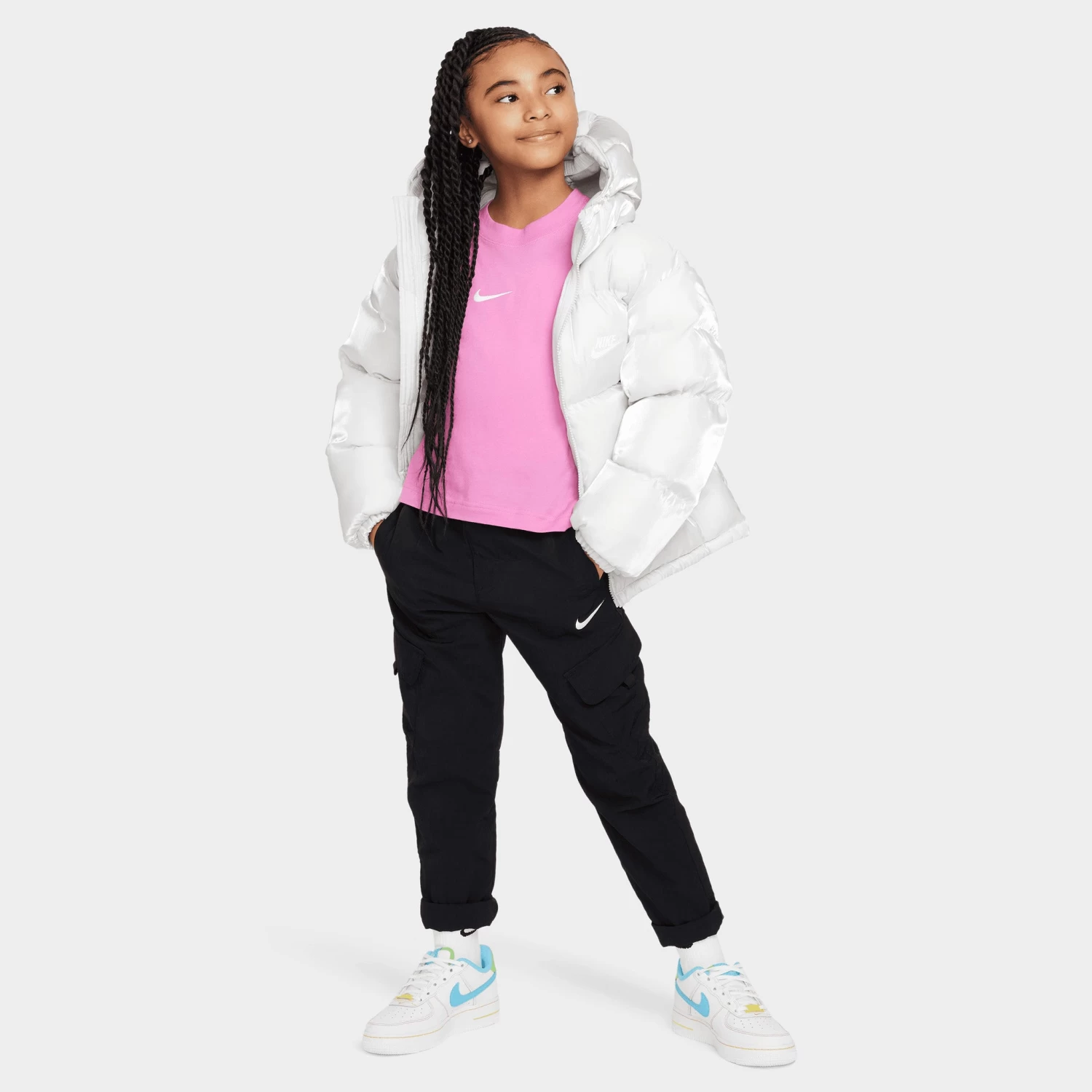 Nike Junior Girls' Essential Boxy T-shirt / Playful Pink - Image 4