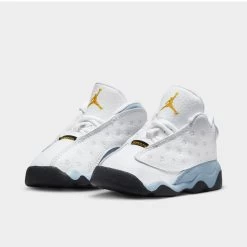 Jordan 13 Retro TD White / Yellow Ochre - Blue Grey -Sports Fashion Clothing Store DJ3004 170 jordan 12 retro td white yellow ochre blue grey 2