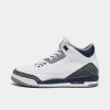 Jordan 3 Retro GS White / Midnight Navy - Cement Grey