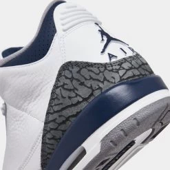 Jordan 3 Retro GS White / Midnight Navy - Cement Grey -Sports Fashion Clothing Store DM0967 140 P3