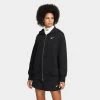 Nike Sportswear Women's Phoenix Fleece Oversized Full Zip Hoodie Black / Sail