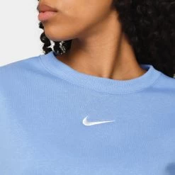 Nike Sportswear Women's Phoenix Fleece Over-Oversized Crewneck Polar / Sail -Sports Fashion Clothing Store DQ5761 450 w nsw phnx flc oos crew D