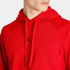 Jordan Dri-FIT Sport Crossover Fleece Pullover Hoodie Gym Red / Black -Sports Fashion Clothing Store DQ7327687 m j df sprt csvr flc po D