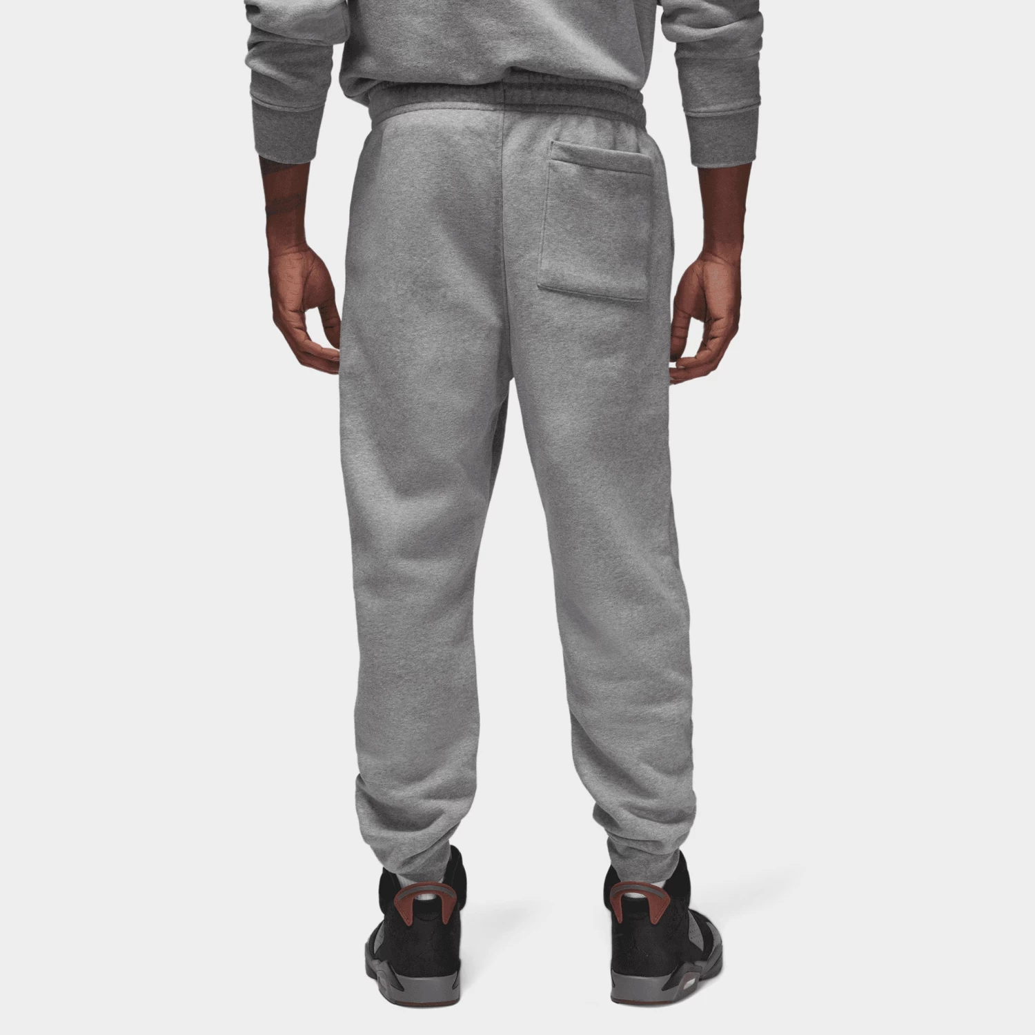 Jordan Essentials Fleece Pants Carbon Heather / Black - White 4 Jordan Essentials Fleece Pants Carbon Heather / Black - White - Image 2