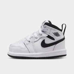 Jordan 1 Mid TD White / Black - White