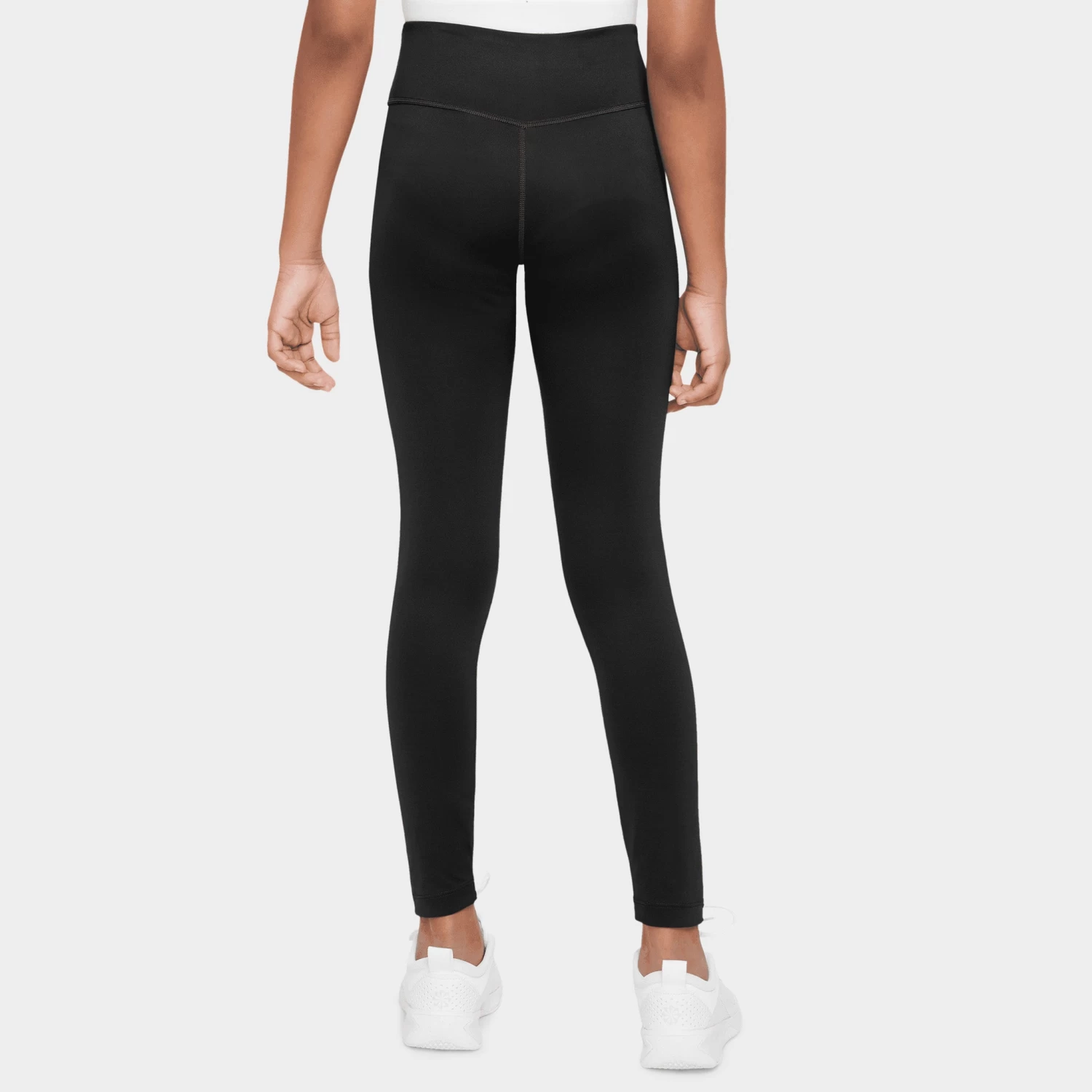 Nike Junior Girls' Dri-FIT One Leggings Black / White - Image 3