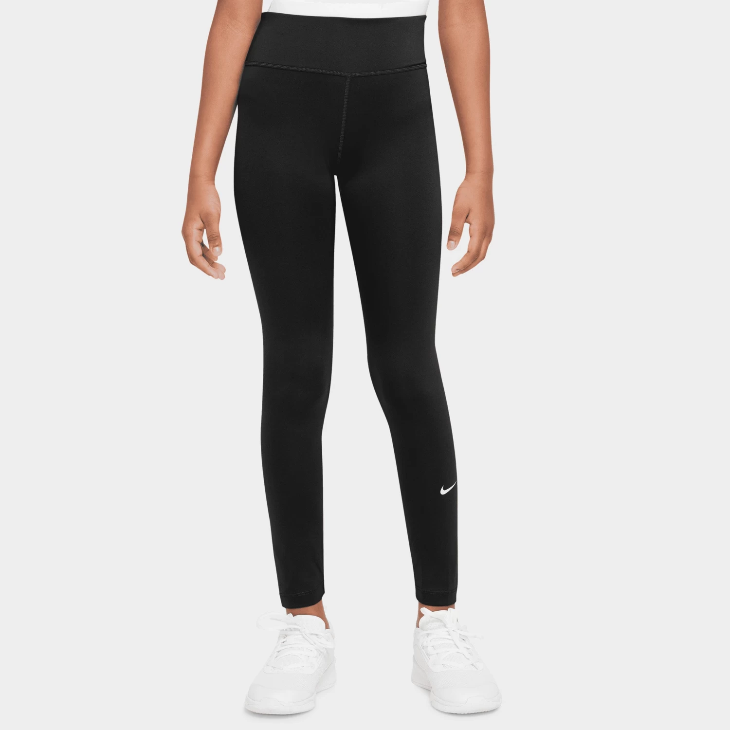 Nike Junior Girls' Dri-FIT One Leggings Black / White