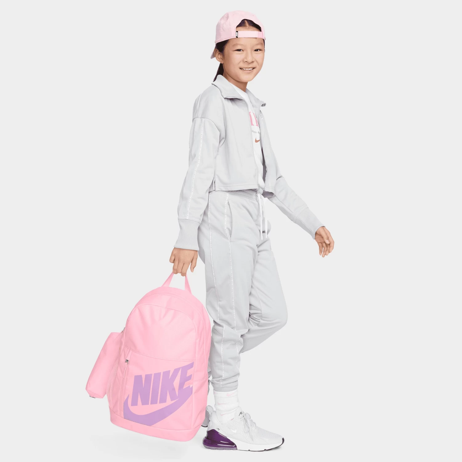 Nike Kids' Elemental Backpack Medium Soft Pink / Medium Soft Pink - Rush Fuchsia - Image 6