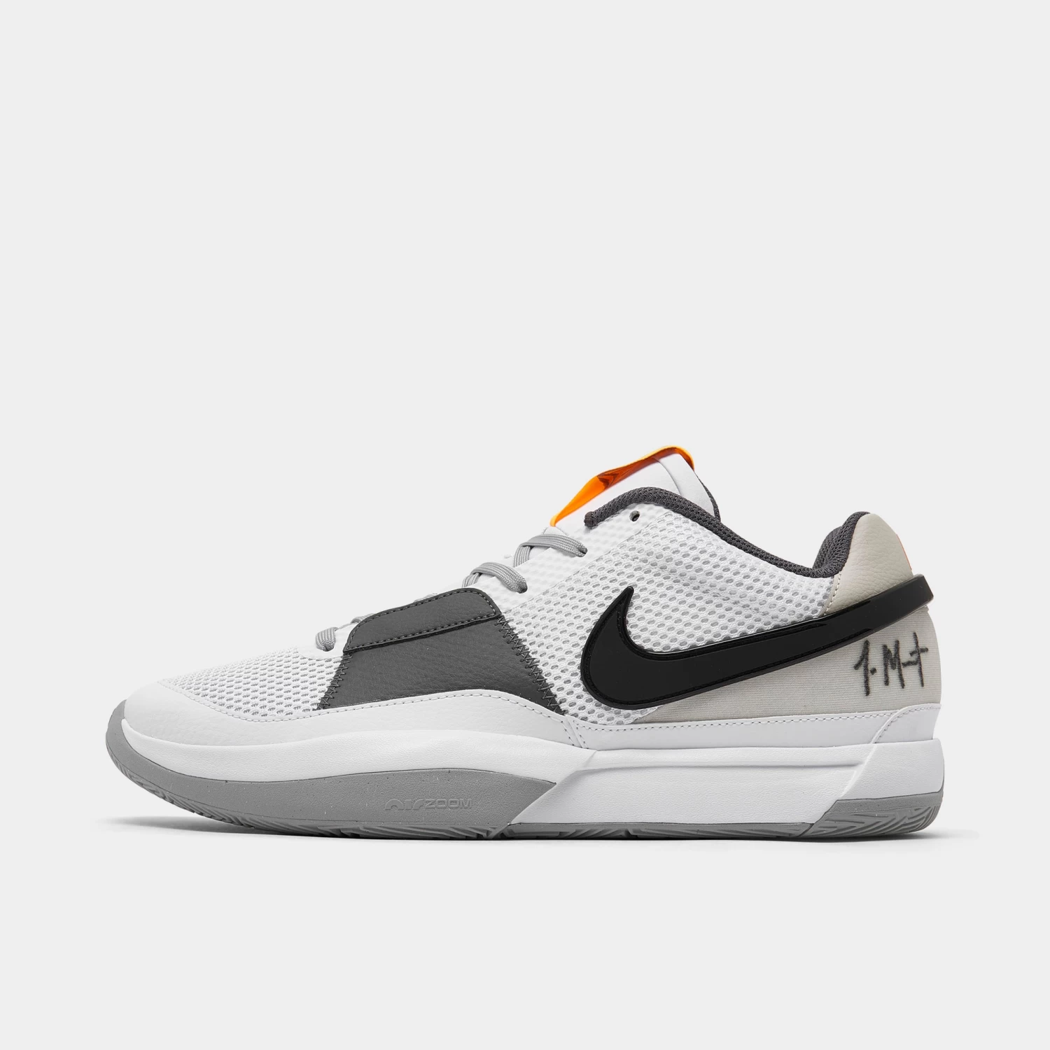 Nike Ja 1 White / Light Smoke Grey - Black 3 Nike Ja 1 White / Light Smoke Grey - Black