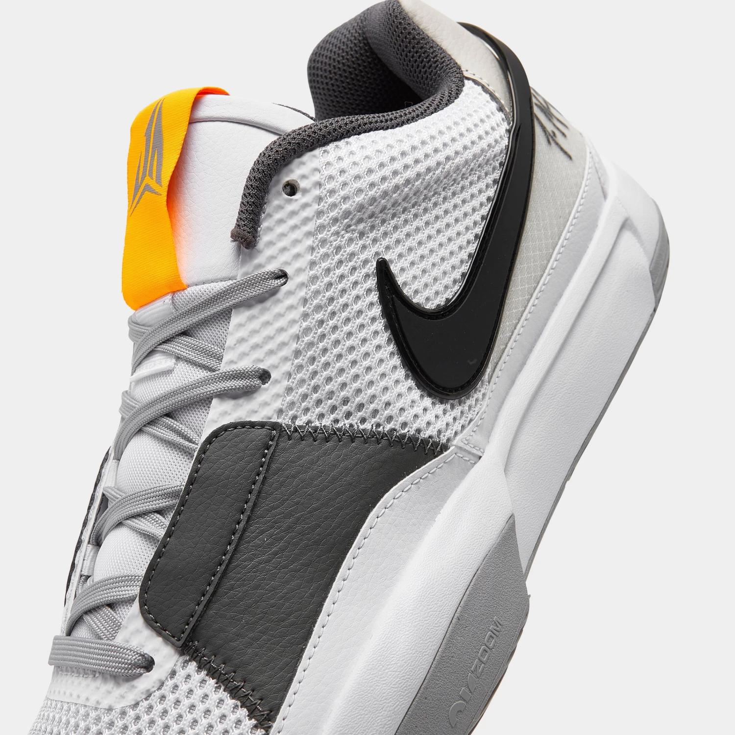 Nike Ja 1 White / Light Smoke Grey - Black 5 Nike Ja 1 White / Light Smoke Grey - Black - Image 3