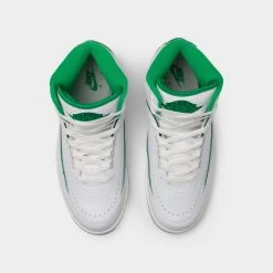 Jordan 2 Retro White / Lucky Green -Sports Fashion Clothing Store DR8884103 jordan 2 retro white lucky green 1