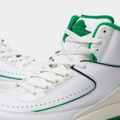 Jordan 2 Retro White / Lucky Green -Sports Fashion Clothing Store DR8884103 jordan 2 retro white lucky green 3