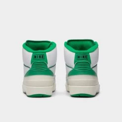 Jordan 2 Retro White / Lucky Green -Sports Fashion Clothing Store DR8884103 jordan 2 retro white lucky green 6