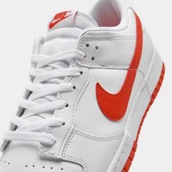 Nike Dunk Low Retro White / Picante Red -Sports Fashion Clothing Store DV0831 103 nike dunk low retro white picante red 3