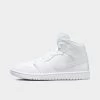 Jordan Women's 1 Mid White / White - White