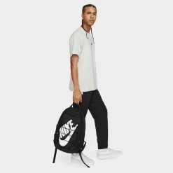Nike Hayward Backpack Black / Black - White -Sports Fashion Clothing Store DV1296010 nike hayward B
