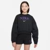 Nike Junior Girls' Sportswear Trend Fleece Crewneck / Off Noir