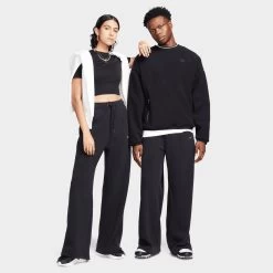 Nike Sportswear Women's Plush Pants Black / Dark Smoke Grey -Sports Fashion Clothing Store DV4361 010 w nsw plsh pant C