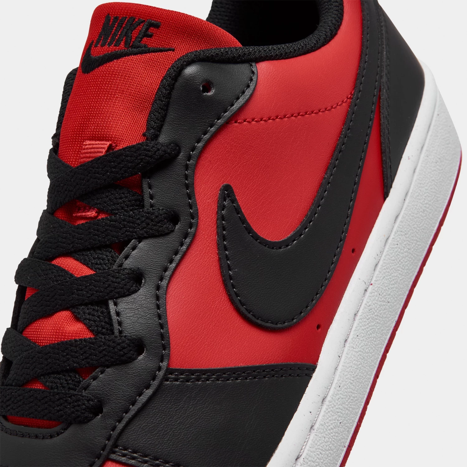 Nike Court Borough Low Recraft GS University Red / Black - White - Image 3