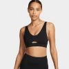 Nike Women's Indy Plunge Cutout Medium-Support Padded Sports Bra Black / Dark Smoke Grey 2 Nike Women's Indy Plunge Cutout Medium-Support Padded Sports Bra Black / Dark Smoke Grey -Sports Fashion Clothing Store DV9837 010 w nk df indy plunge cutout bra B