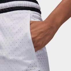 Jordan Dri-FIT Sport Diamond Shorts White / Black - White -Sports Fashion Clothing Store DX1487 100 jordan dri fit sport diamond shorts white black white H