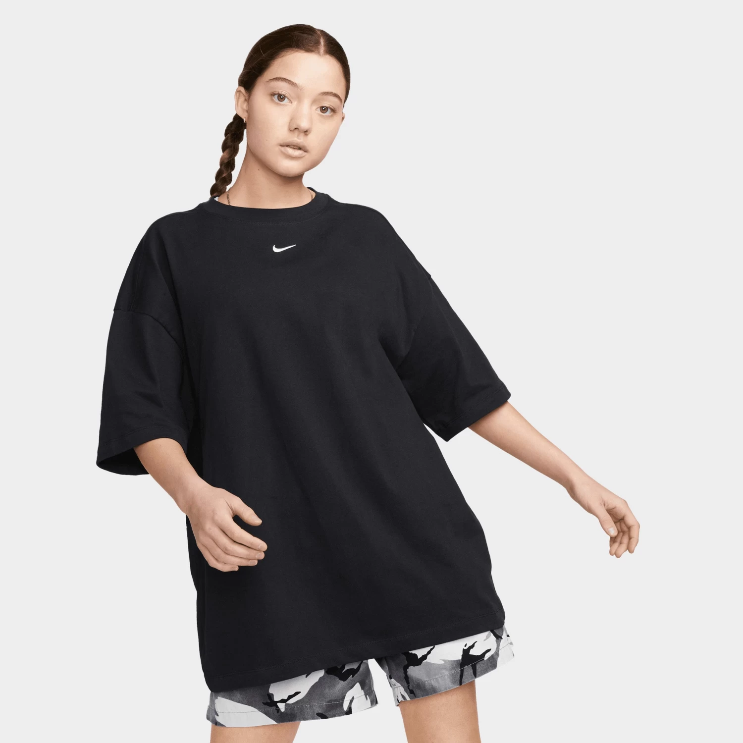 Nike Sportswear Women's Essential Oversized T-shirt Black / White