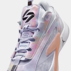 Jordan Luka 2 Football Grey / Oxygen Purple - Arctic Orange -Sports Fashion Clothing Store DX8733 005 P3