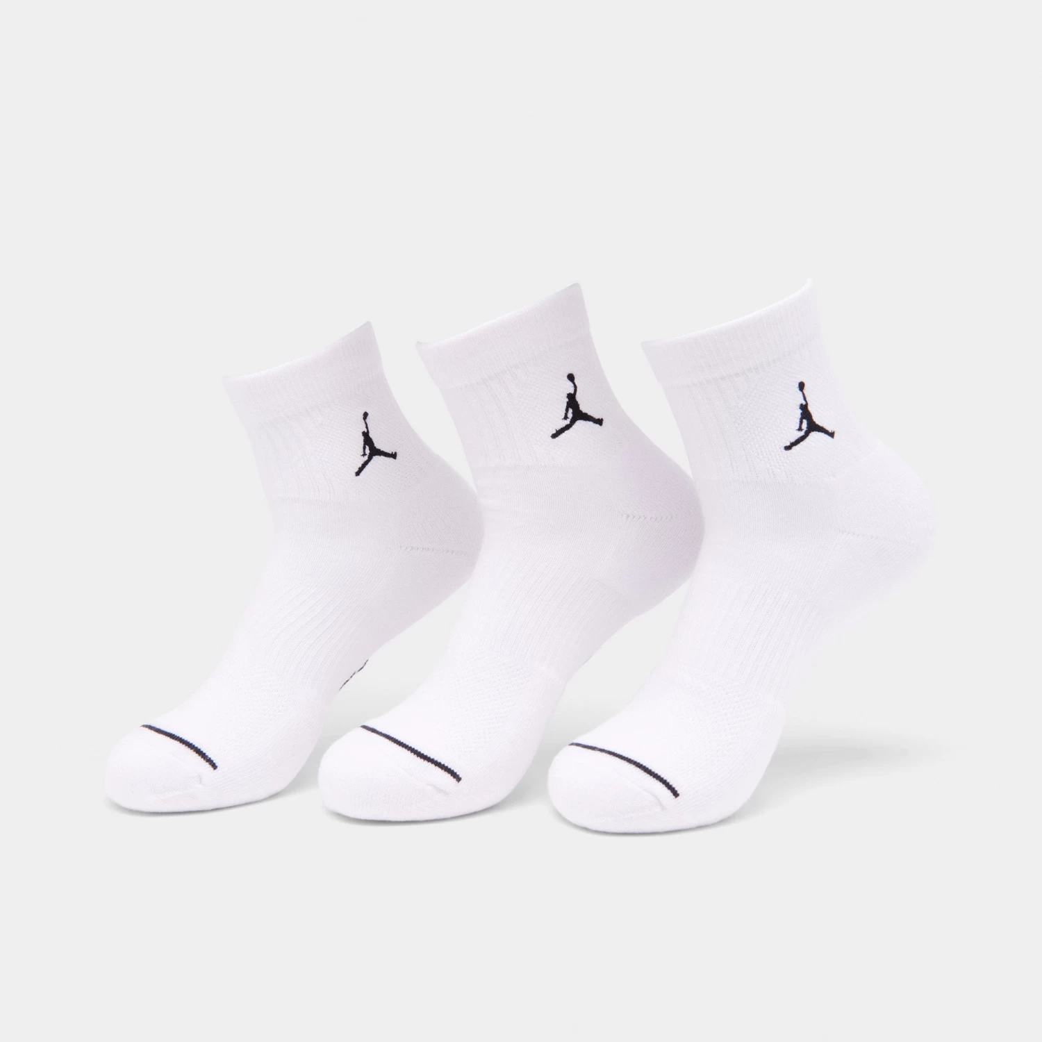Jordan Everyday Ankle Socks (3 Pack) White / Black