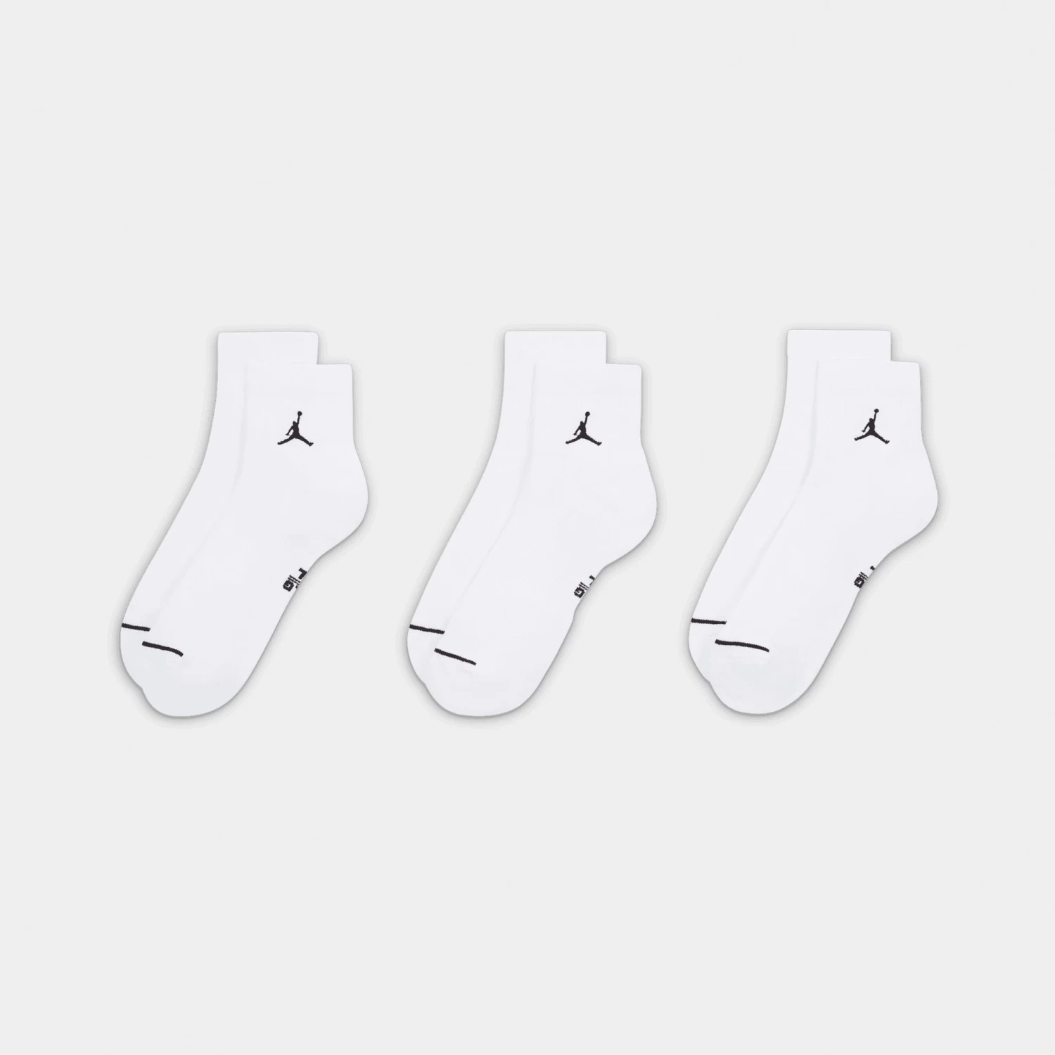 Jordan Everyday Ankle Socks (3 Pack) White / Black - Image 4