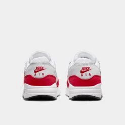 Nike Air Max 1 GS Neutral Grey / University Red - White -Sports Fashion Clothing Store DZ3307 003 P4