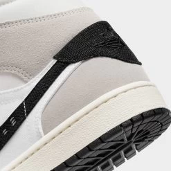 Jordan 1 Mid SE Craft Cement Grey / Black - White -Sports Fashion Clothing Store DZ4136 002 jordan 1 mid se craft cement grey black white 7