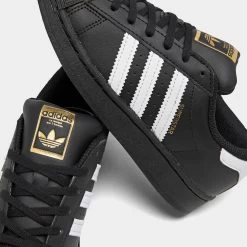 Adidas Originals Children's Superstar Core Black / Cloud White - Core Black -Sports Fashion Clothing Store EF5394 001 P3